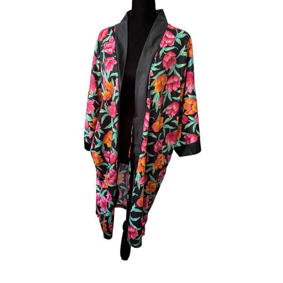 VTG Kimono Perfect Petal Small Medium Avon 1993 Relaxation Cozy Pajamas USA Made - Picture 1 of 9